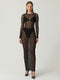 Aniyah Maxi Dress - Black Lace - EFFIE KATS