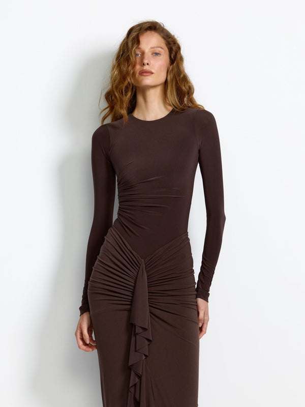 Auburn Bodysuit - Chocolate Plum - EFFIE KATS