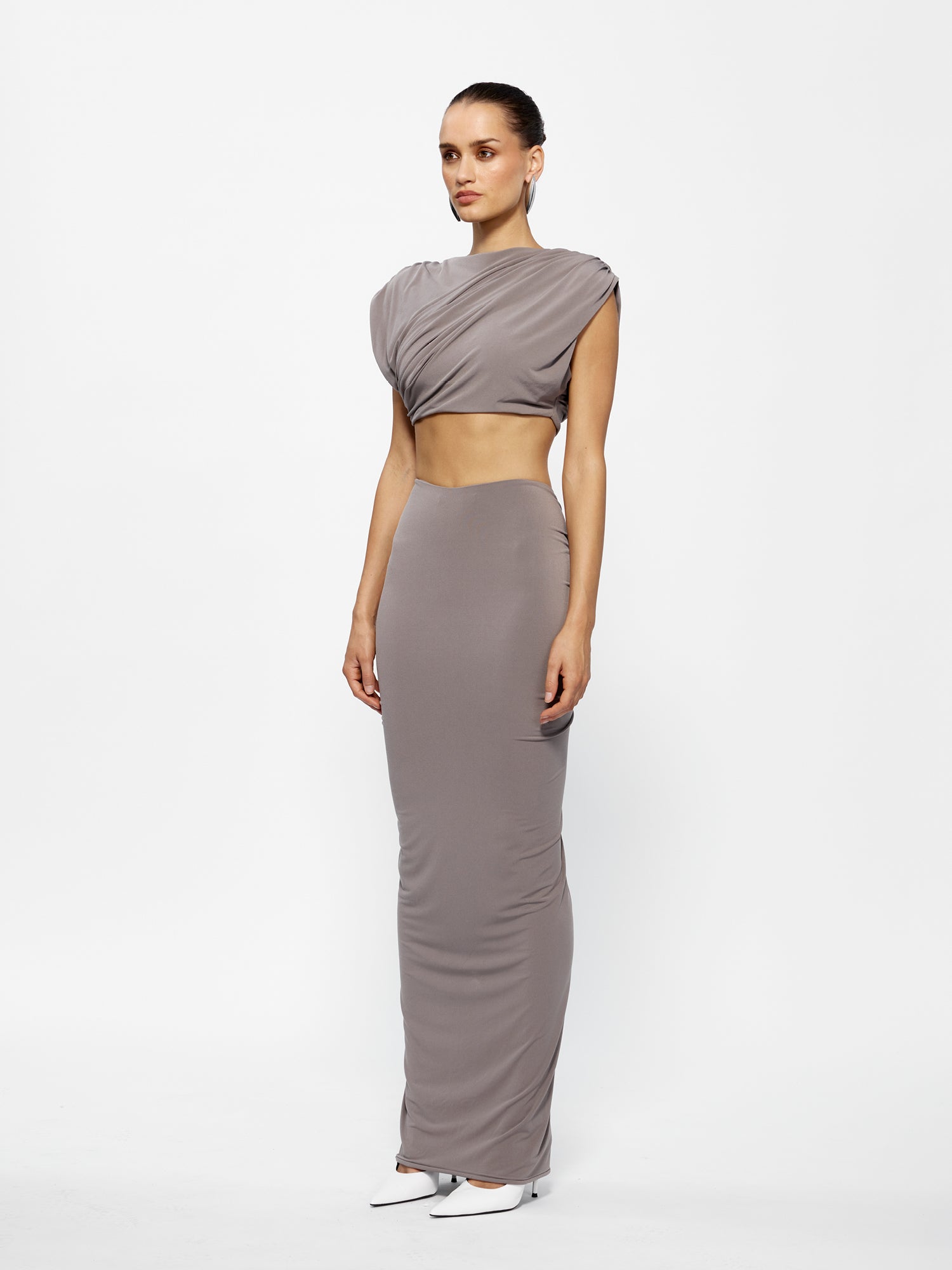 Bacall Crop - Nutmeg - EFFIE KATS