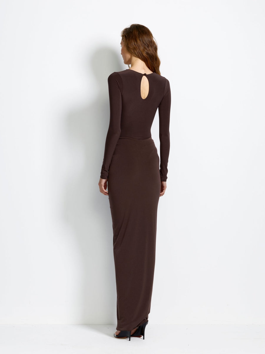 Beacon Bodysuit - Chocolate Plum - EFFIE KATS
