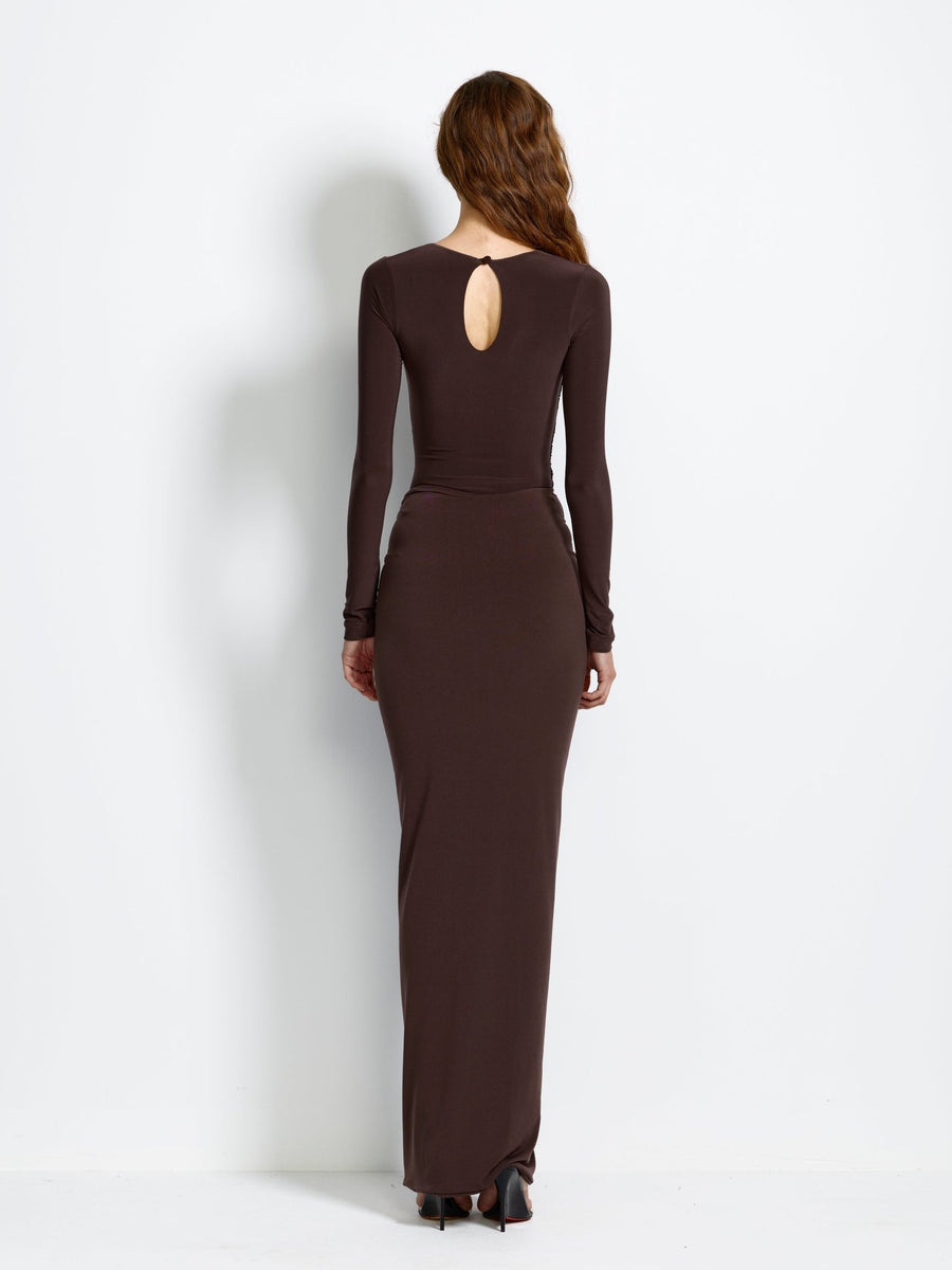 Beacon Bodysuit - Chocolate Plum - EFFIE KATS