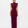 Caldwell Dress - Burgundy - EFFIE KATS