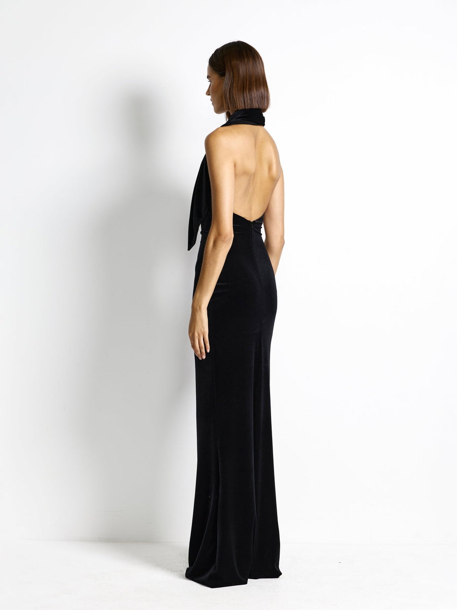 Carlson Gown - Black Velvet - EFFIE KATS
