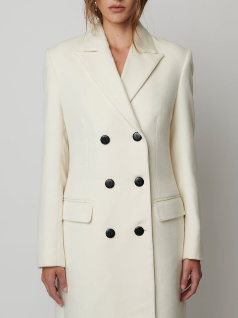 CASPEN COAT - IVORY - EFFIE KATS