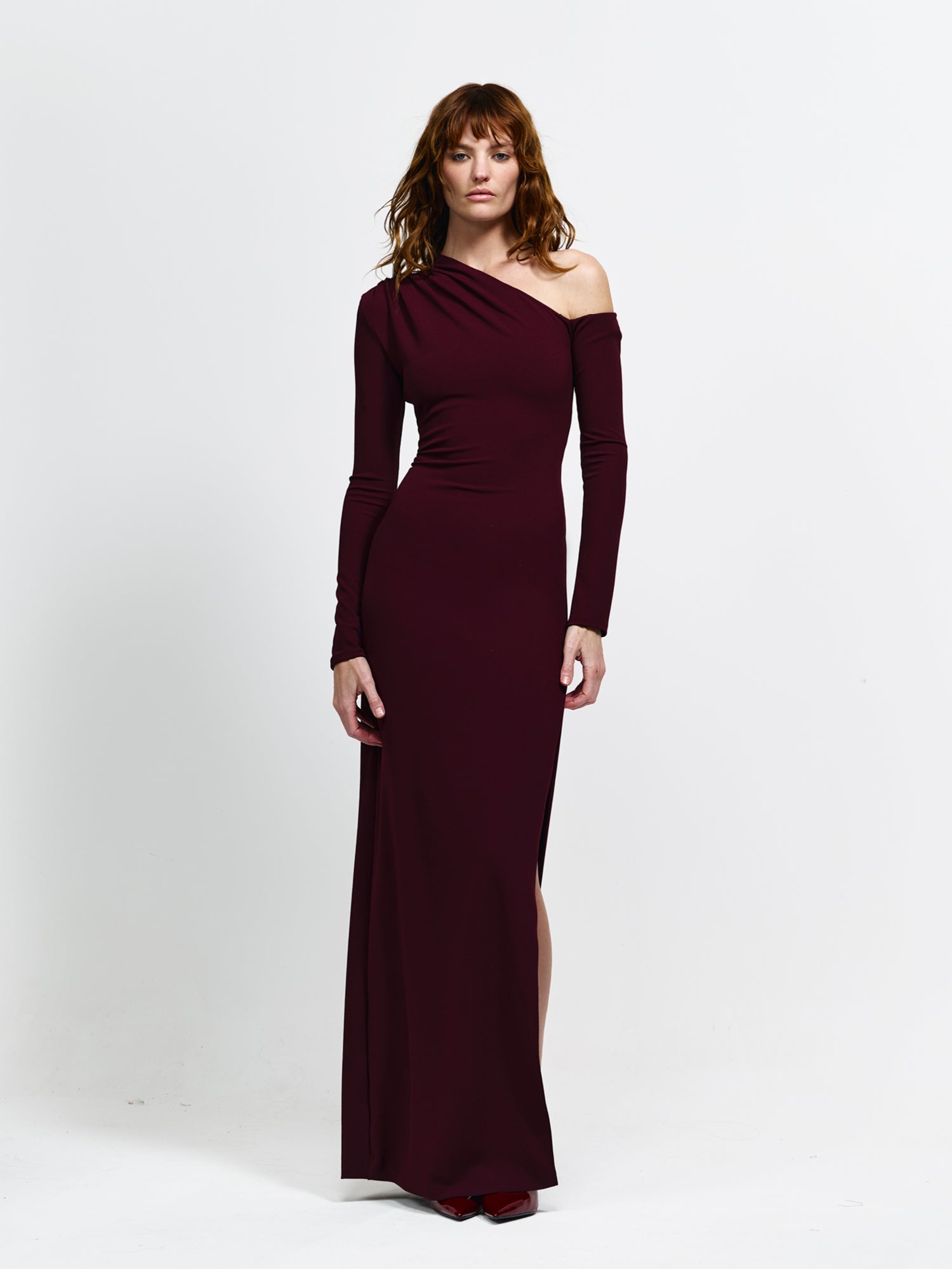CAYLEY GOWN - WINE - EFFIE KATS