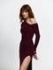 CAYLEY GOWN - WINE - EFFIE KATS