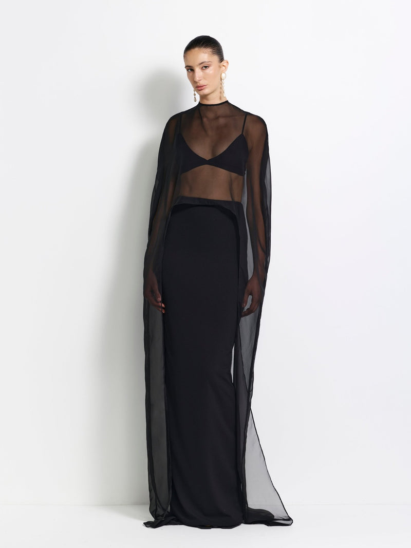 Charleze Cape - Black - EFFIE KATS