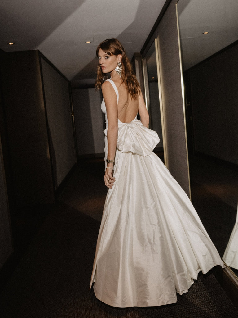 アンドマリー Effie slit dress Ivory Effie slit dress