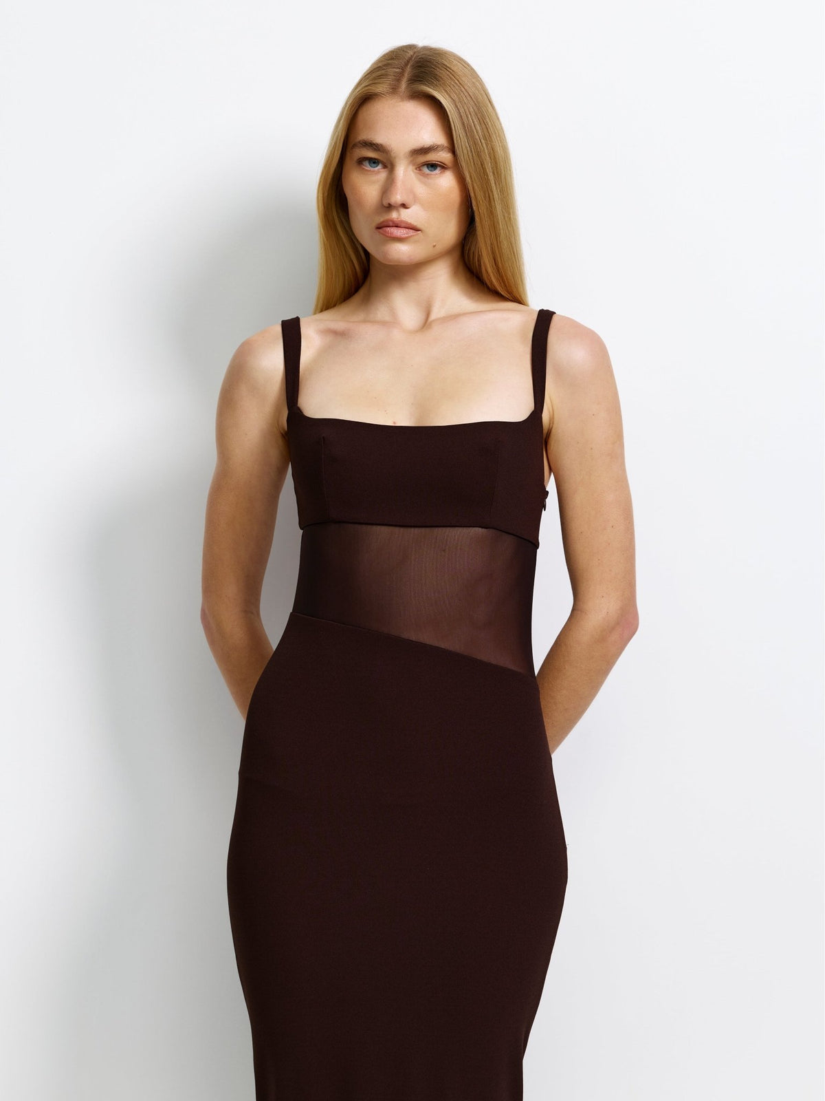 Cyia Gown - Coffee - EFFIE KATS
