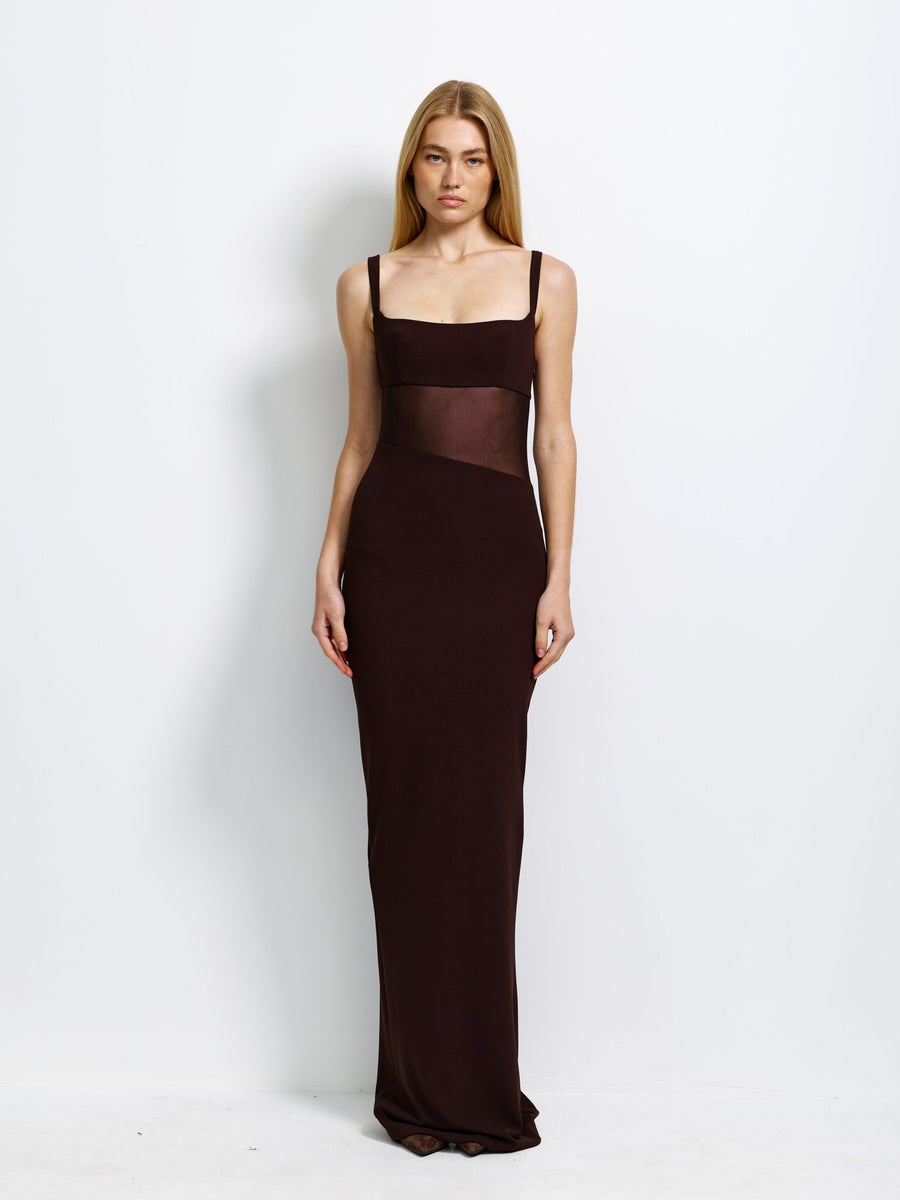 Cyia Gown - Coffee - EFFIE KATS