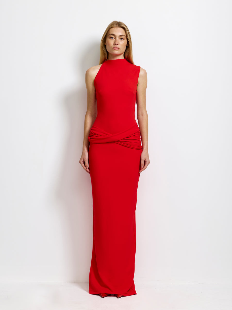 Emmeline Gown - Cherry Red