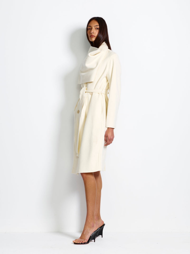 Elisabetta Coat - Ivory - EFFIE KATS