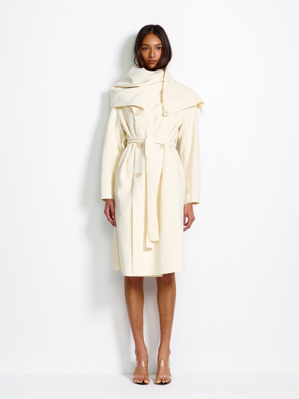 Elisabetta Coat - Ivory - EFFIE KATS