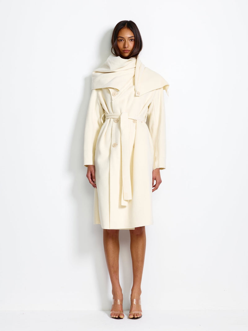 Elisabetta Coat - Ivory - EFFIE KATS