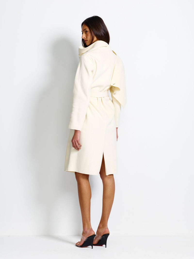 Elisabetta Coat - Ivory - EFFIE KATS