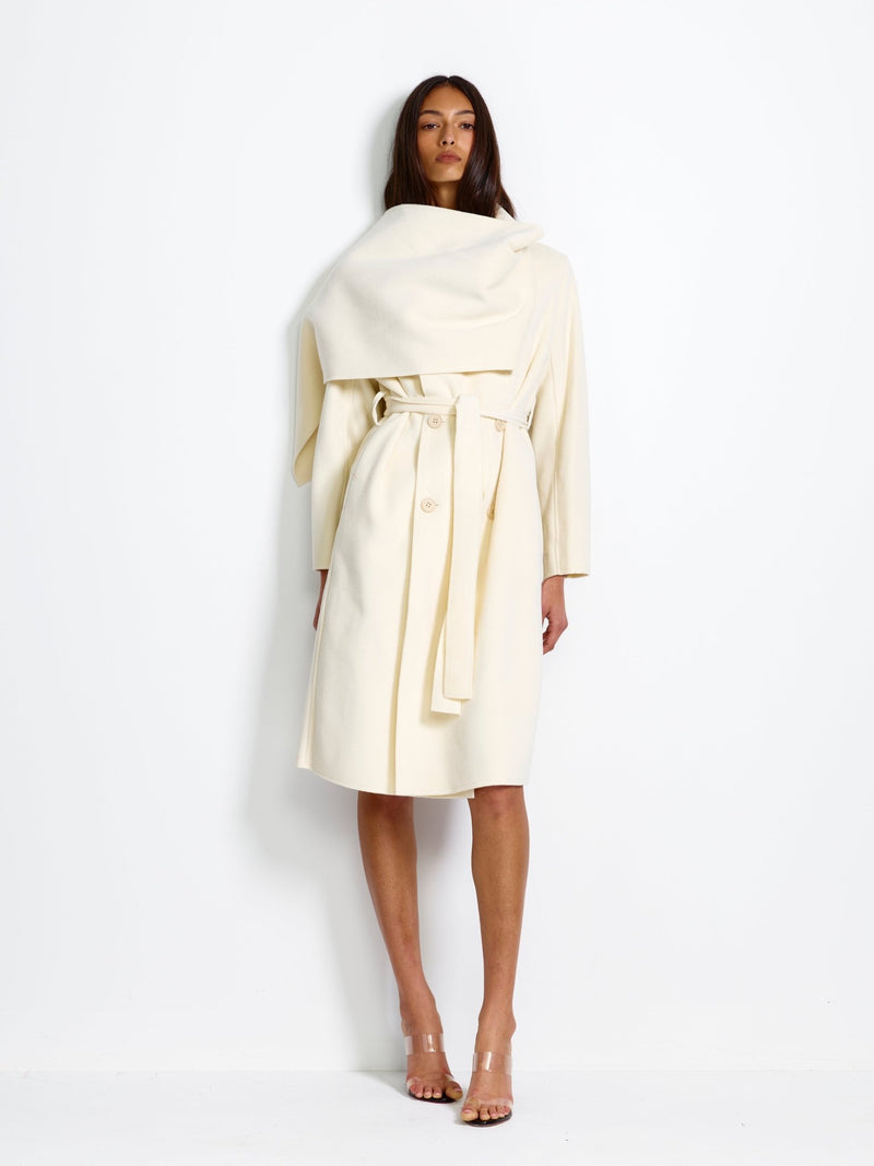 Elisabetta Coat - Ivory - EFFIE KATS
