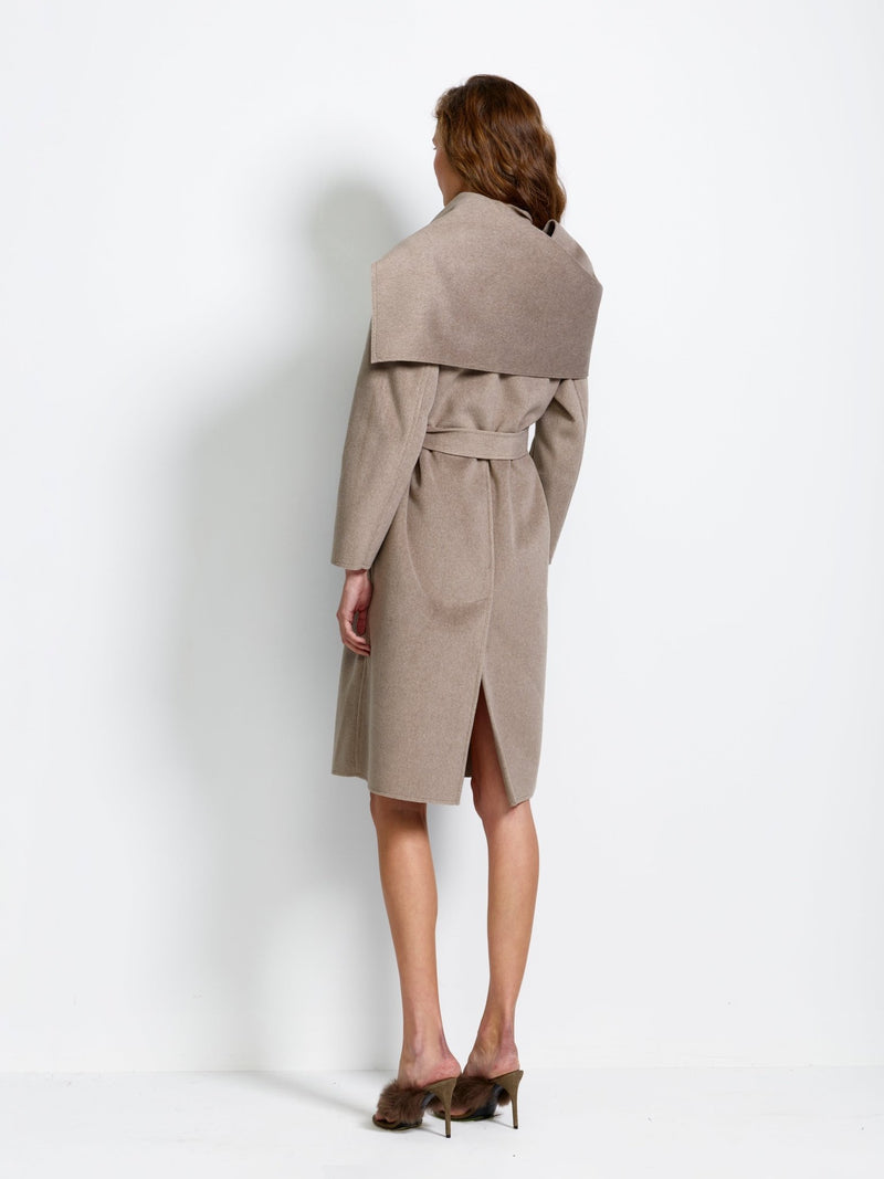 Elisabetta Coat - Taupe - EFFIE KATS