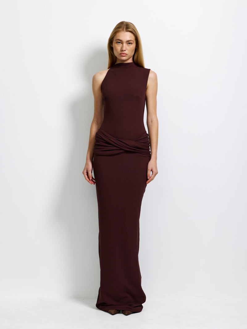 Emmeline Gown - Chocolate Plum - EFFIE KATS