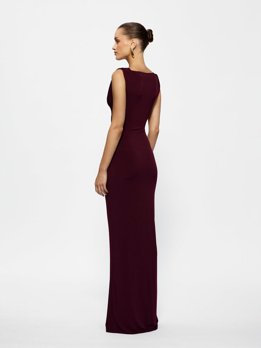 Faith Dress Black Cherry - Maxi Gown | Effie Kats | EFFIE KATS Faith Dress Black Cherry - Maxi Gown | Effie Kats | EFFIE KATS