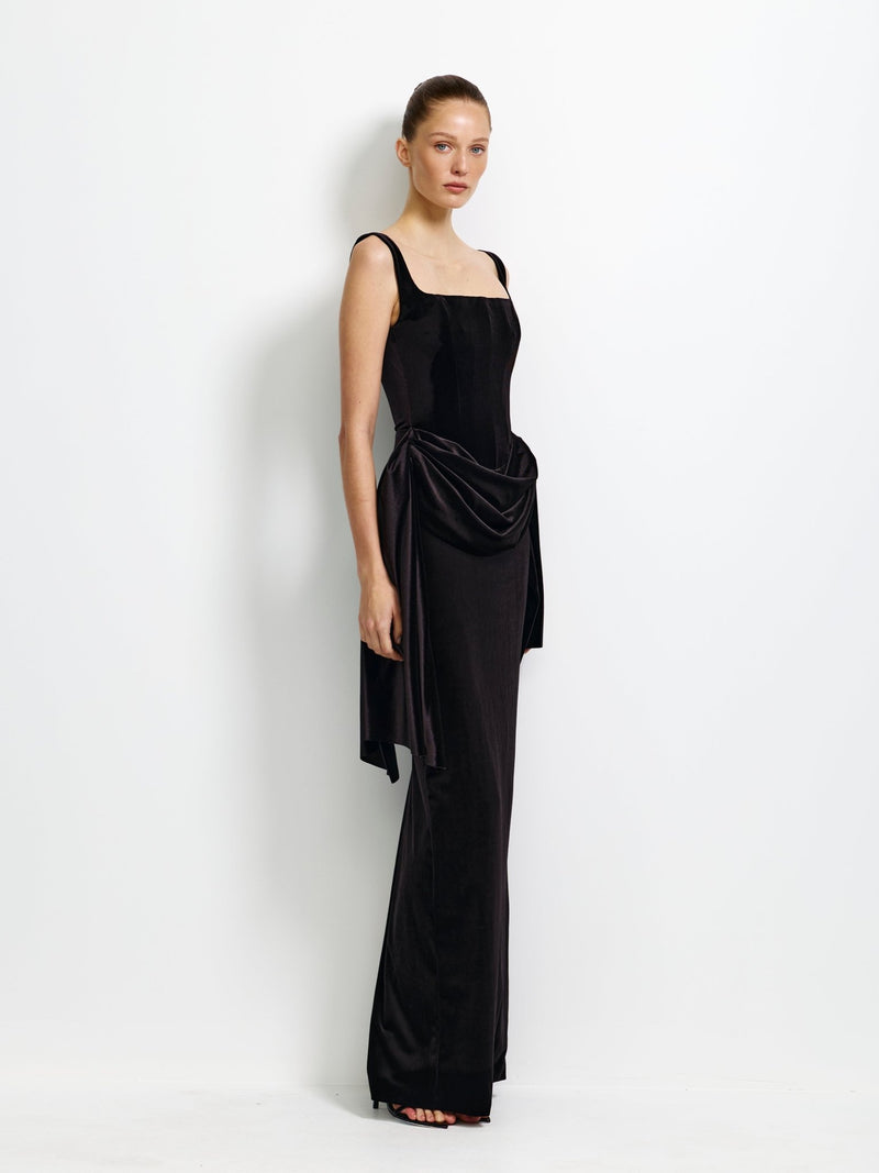 Genevieve Gown - Black - EFFIE KATS