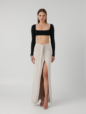 GILLIAN SKIRT - OYSTER - EFFIE KATS