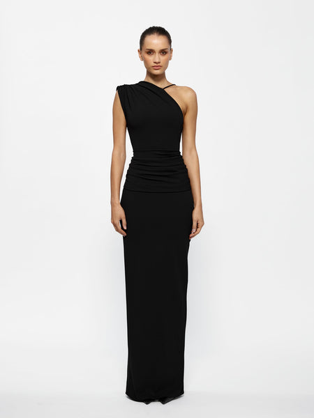 むーんfrankygrowBEAR CUT JQ GOWN BLACK Greer Gown Black - One-Shoulder | Effie Kats– EFFIE KATS