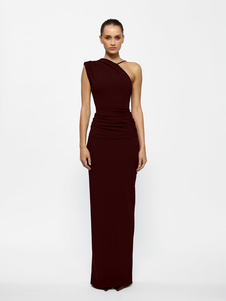 Greer Gown - Wine (Pre - order) - EFFIE KATS
