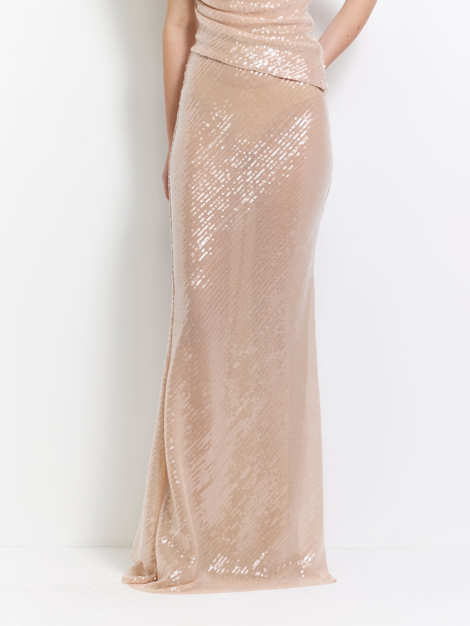 Harley Skirt - Blush Sequin - EFFIE KATS