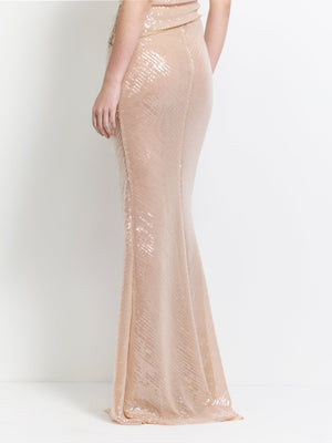 Harley Skirt - Blush Sequin - EFFIE KATS