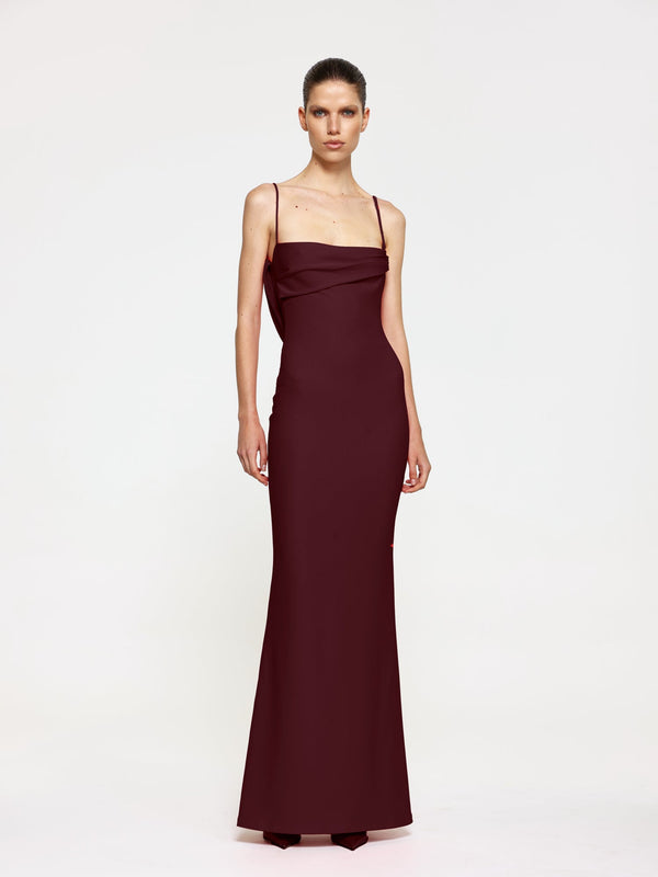 Havilland Gown - Wine - EFFIE KATS