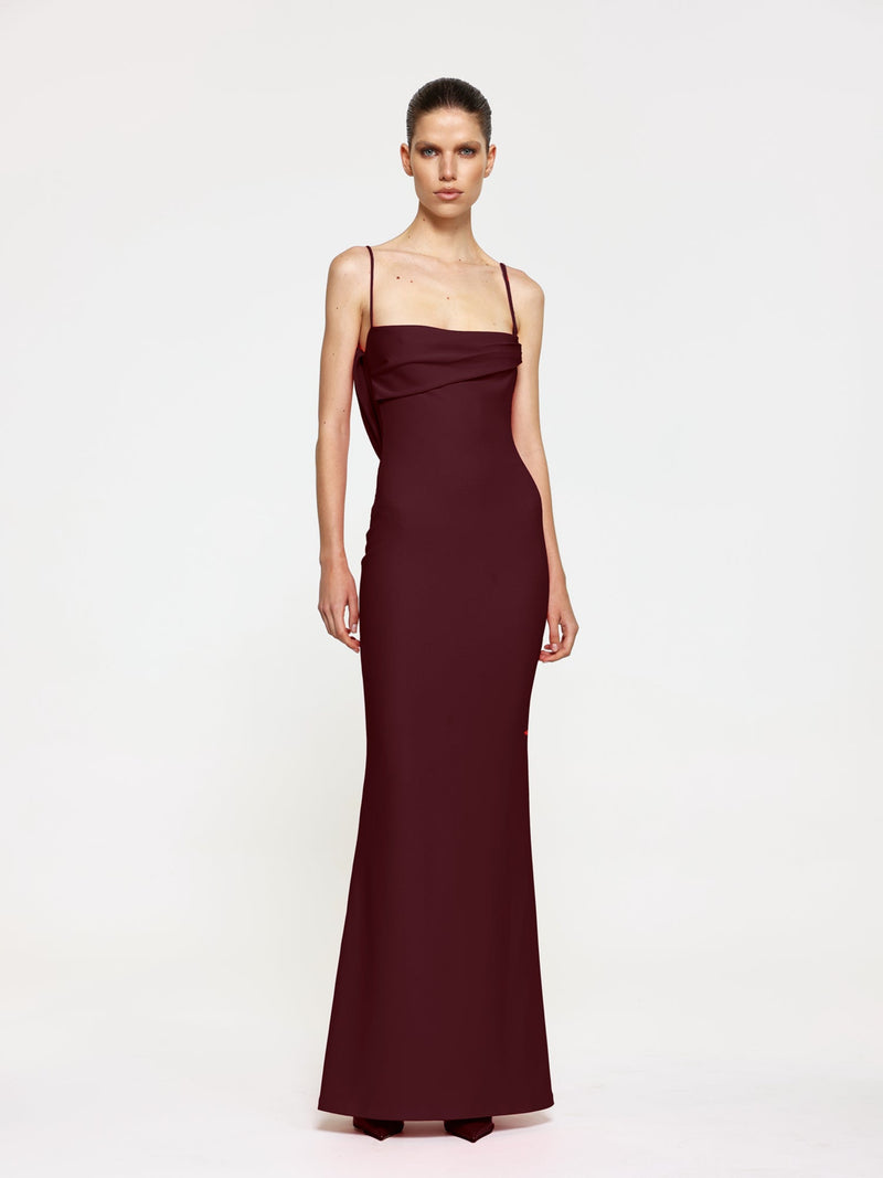Havilland Gown - Wine - EFFIE KATS