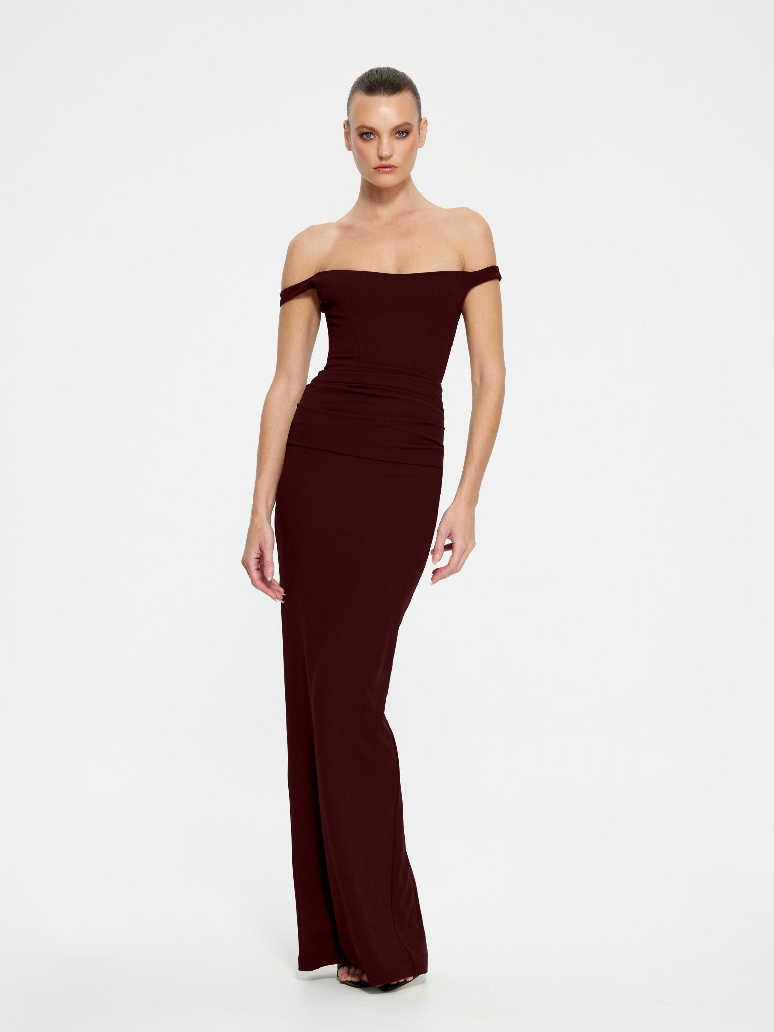 Hayward Gown - Wine (Pre - order) - EFFIE KATS