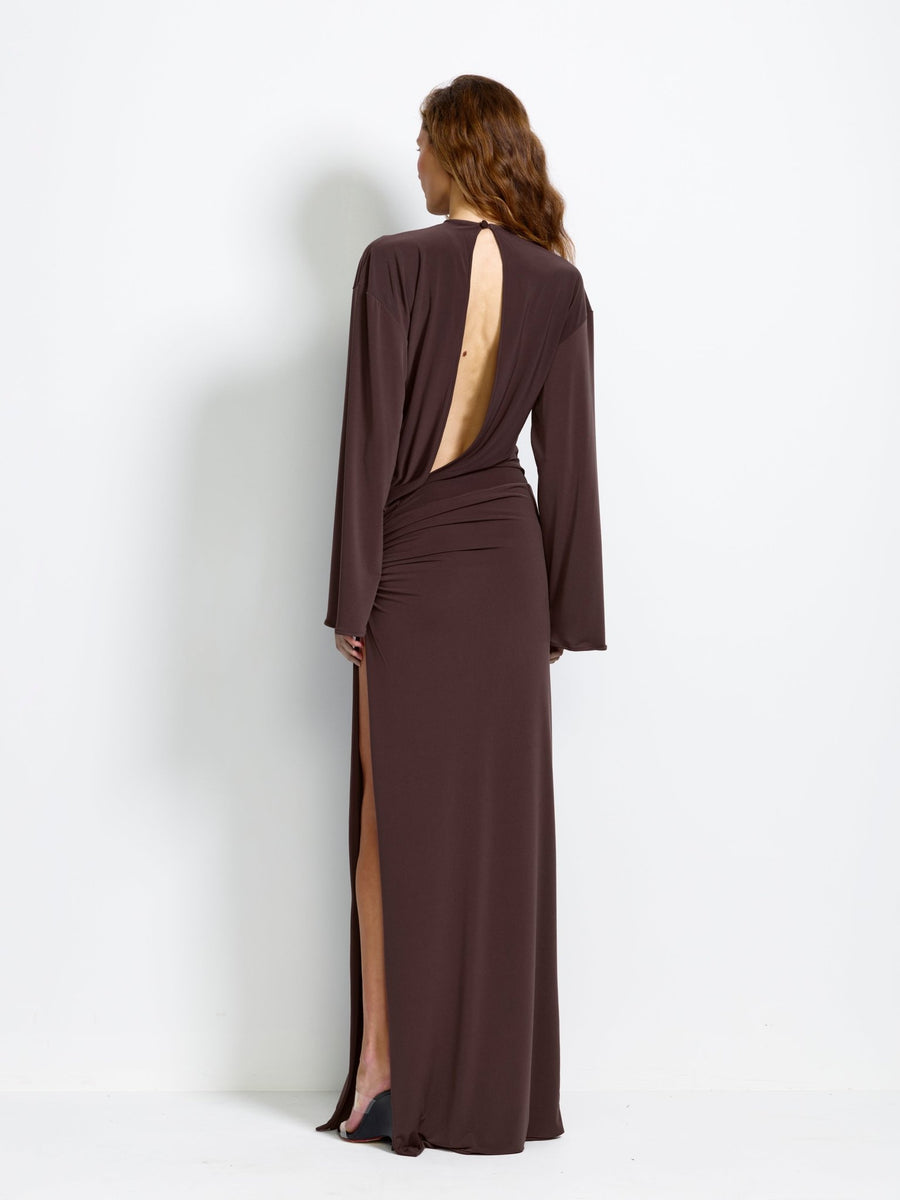 Hera Gown - Chocolate Plum - EFFIE KATS