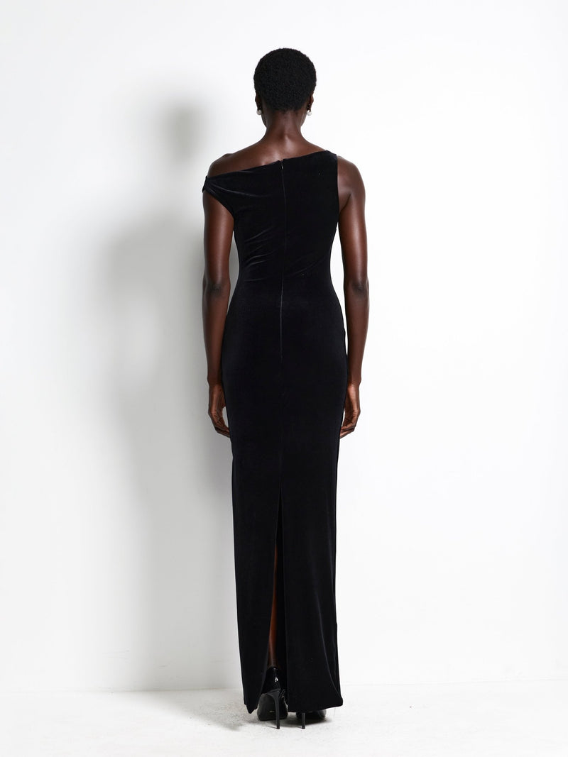 Inaya Gown - Black Velvet - EFFIE KATS