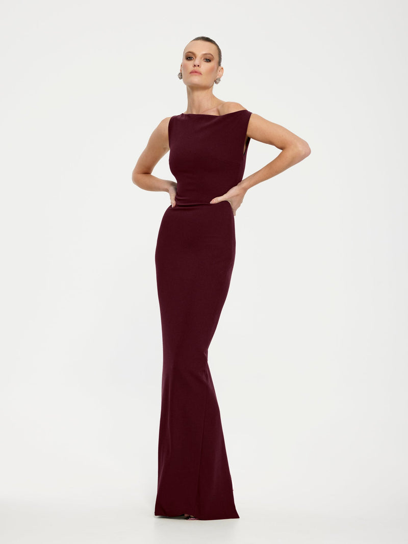 Inaya Gown - Wine - EFFIE KATS