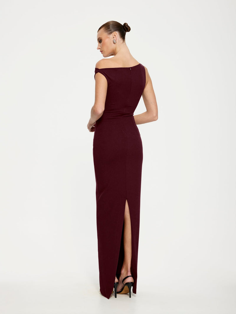 Inaya Gown - Wine - EFFIE KATS