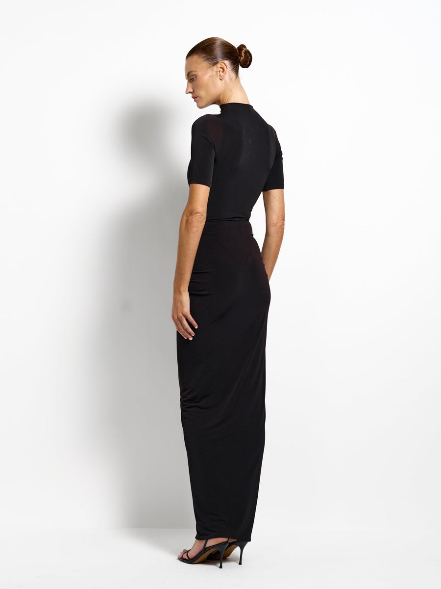 Kayson Maxi Skirt - Black - EFFIE KATS