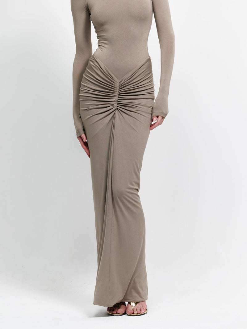 Kayson Maxi Skirt - Roast Cashew - EFFIE KATS