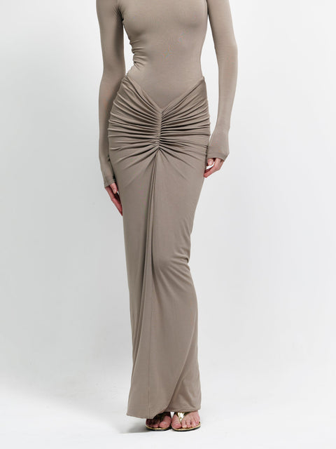 Kayson Maxi Skirt - Roast Cashew - EFFIE KATS