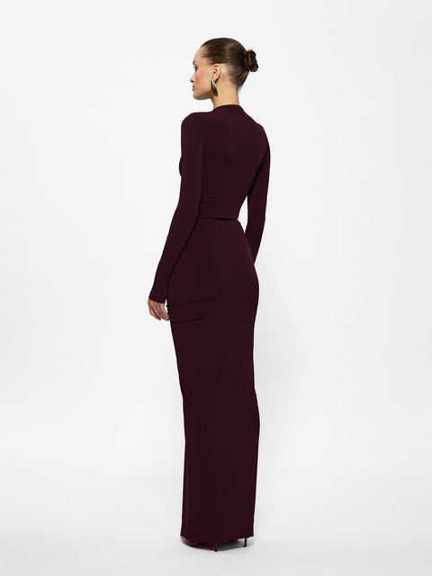 Kayson Maxi Skirt - Wine - EFFIE KATS