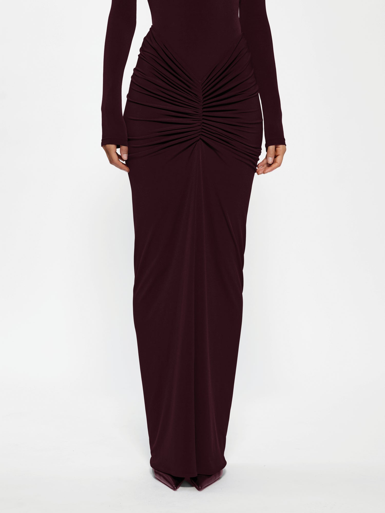 Kayson Maxi Skirt - Wine - EFFIE KATS