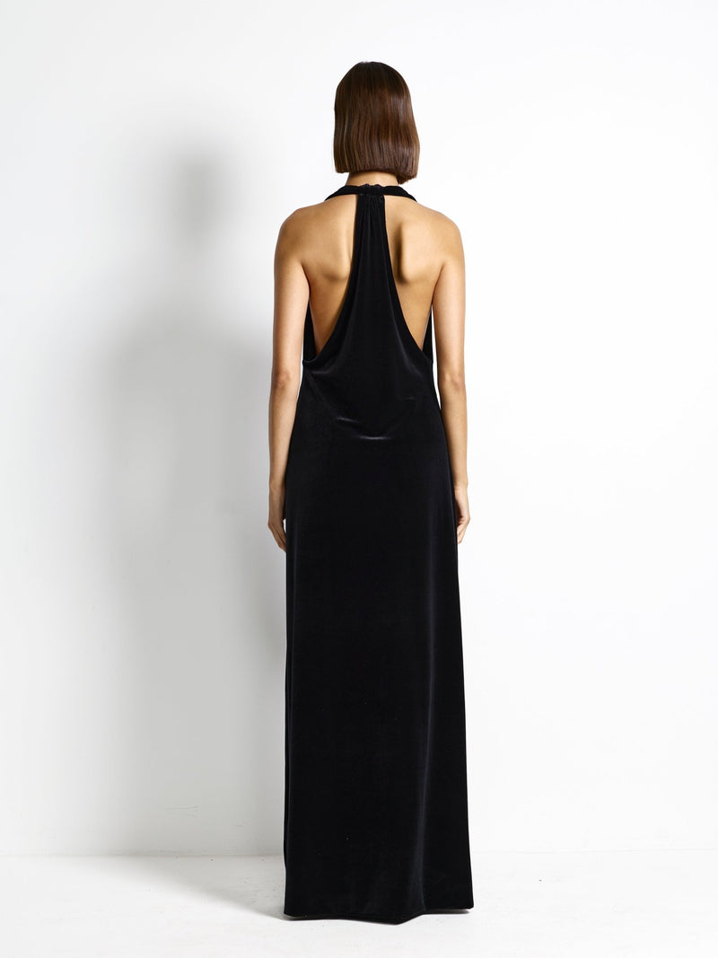 Kharli Gown - Black Velvet - EFFIE KATS