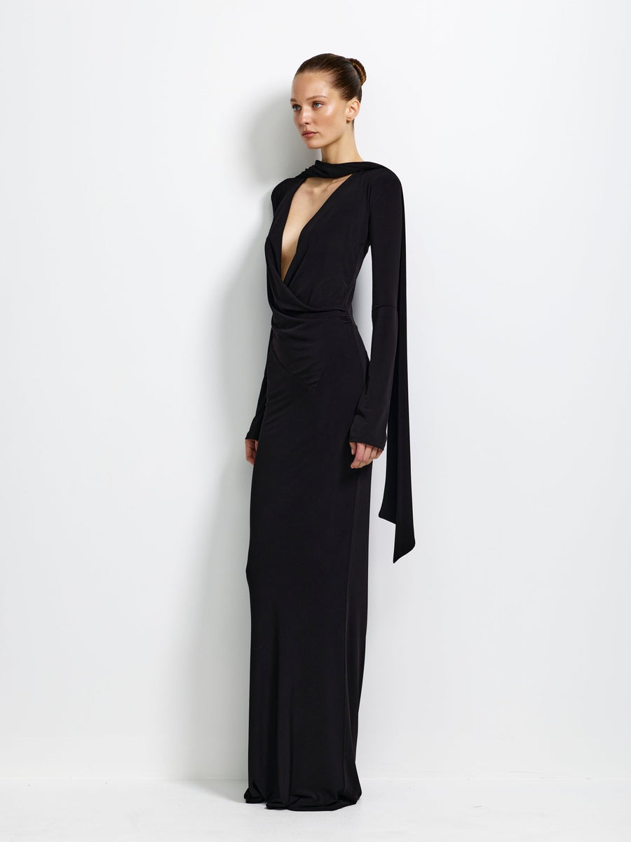 Lavinia Gown - Black - EFFIE KATS