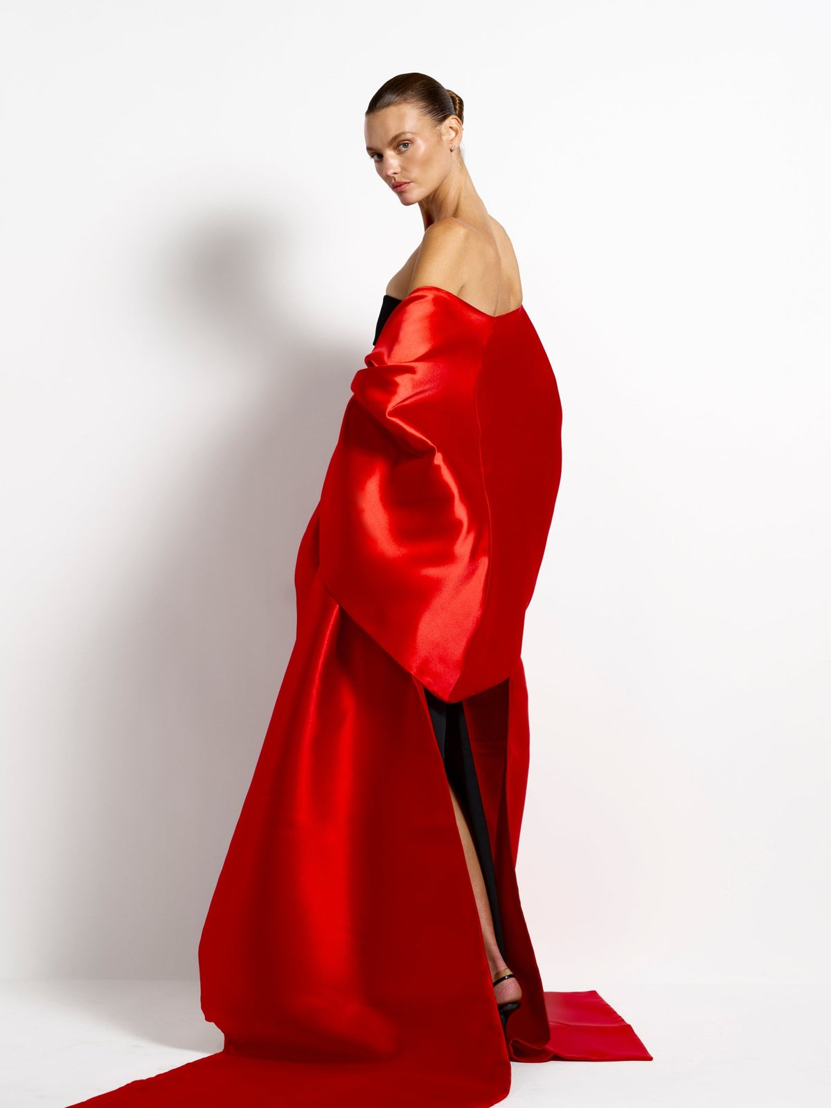 red cape dress Liberty Cape in Red