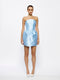 Luetta Mini Dress - Cornflower Blue - EFFIE KATS