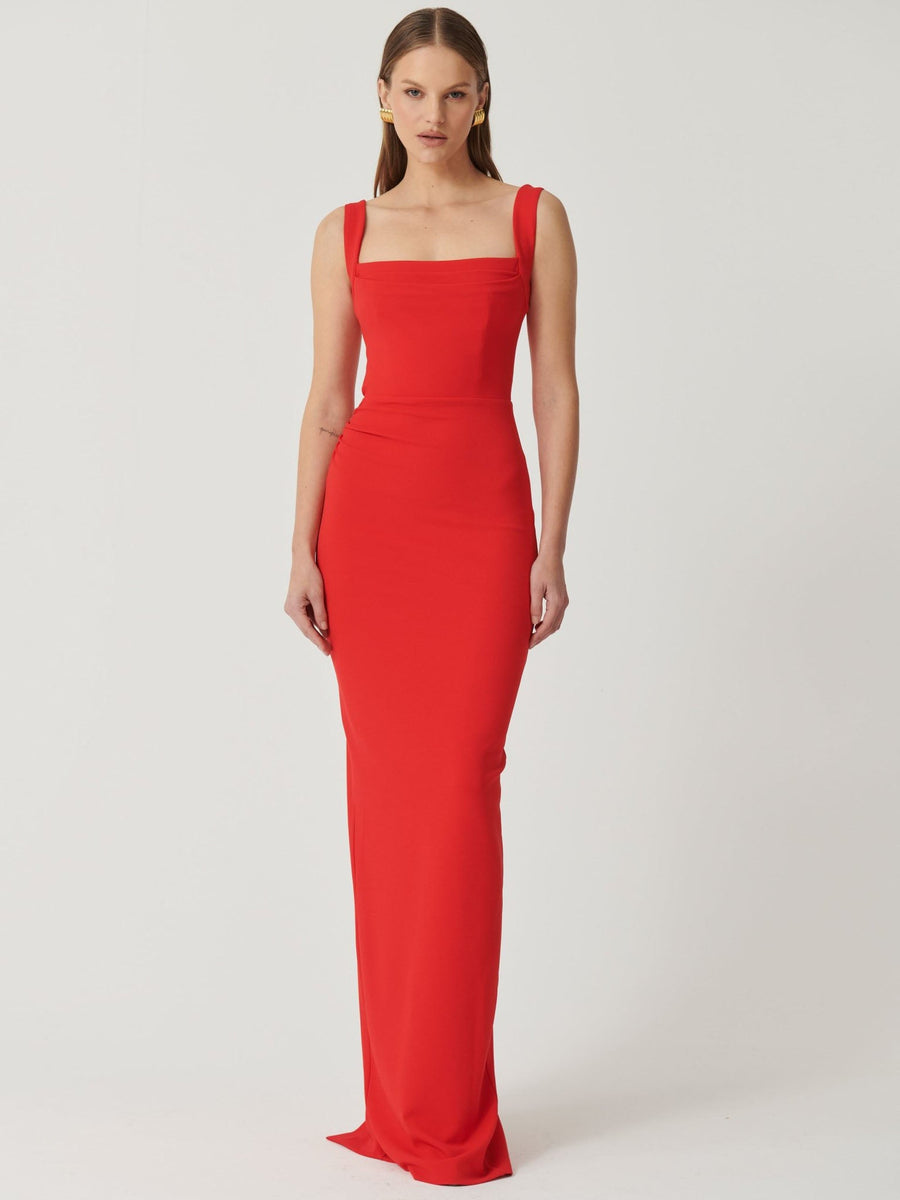 effie kats red dress Effie Kats Monaco Gown Red