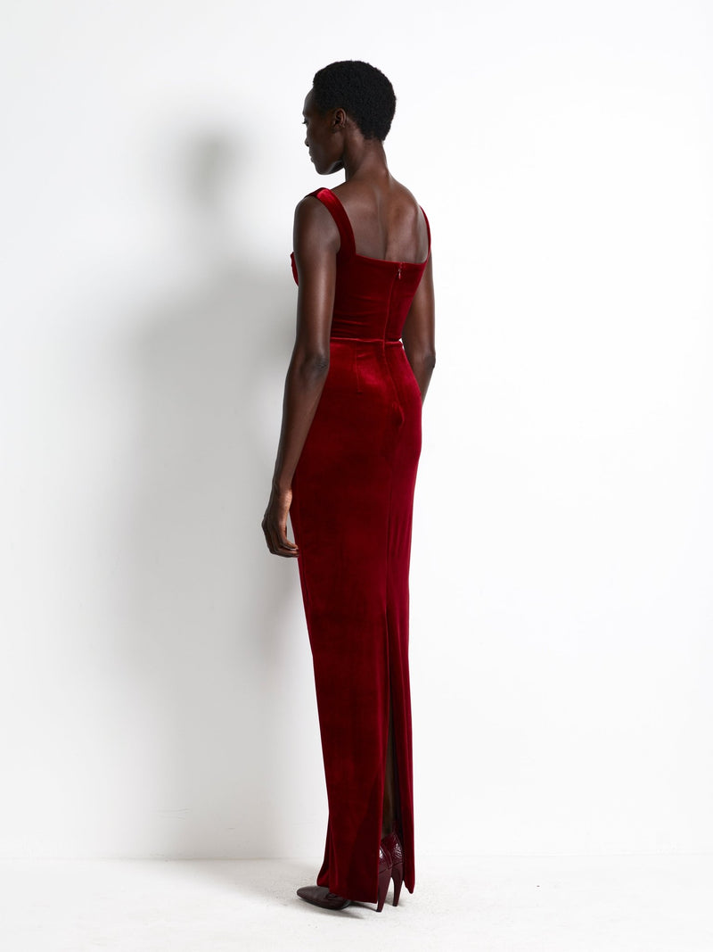 Marbella Gown - Shiraz Velvet - EFFIE KATS