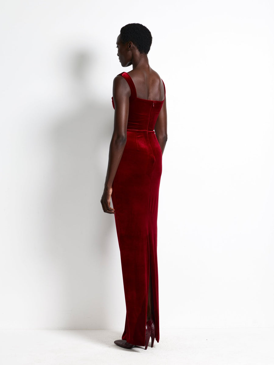 Marbella Gown - Shiraz Velvet - EFFIE KATS