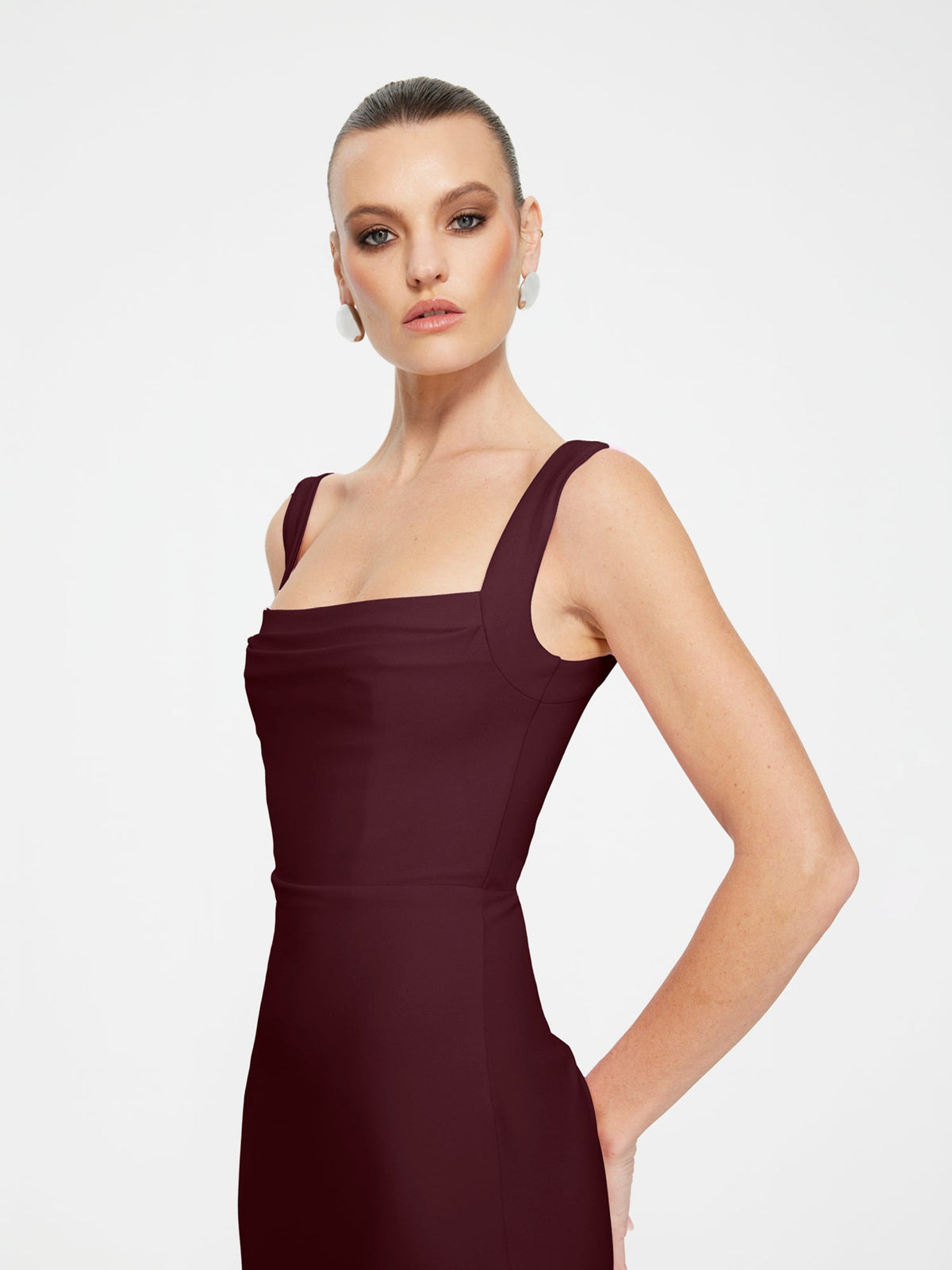Marbella Gown - Wine - EFFIE KATS