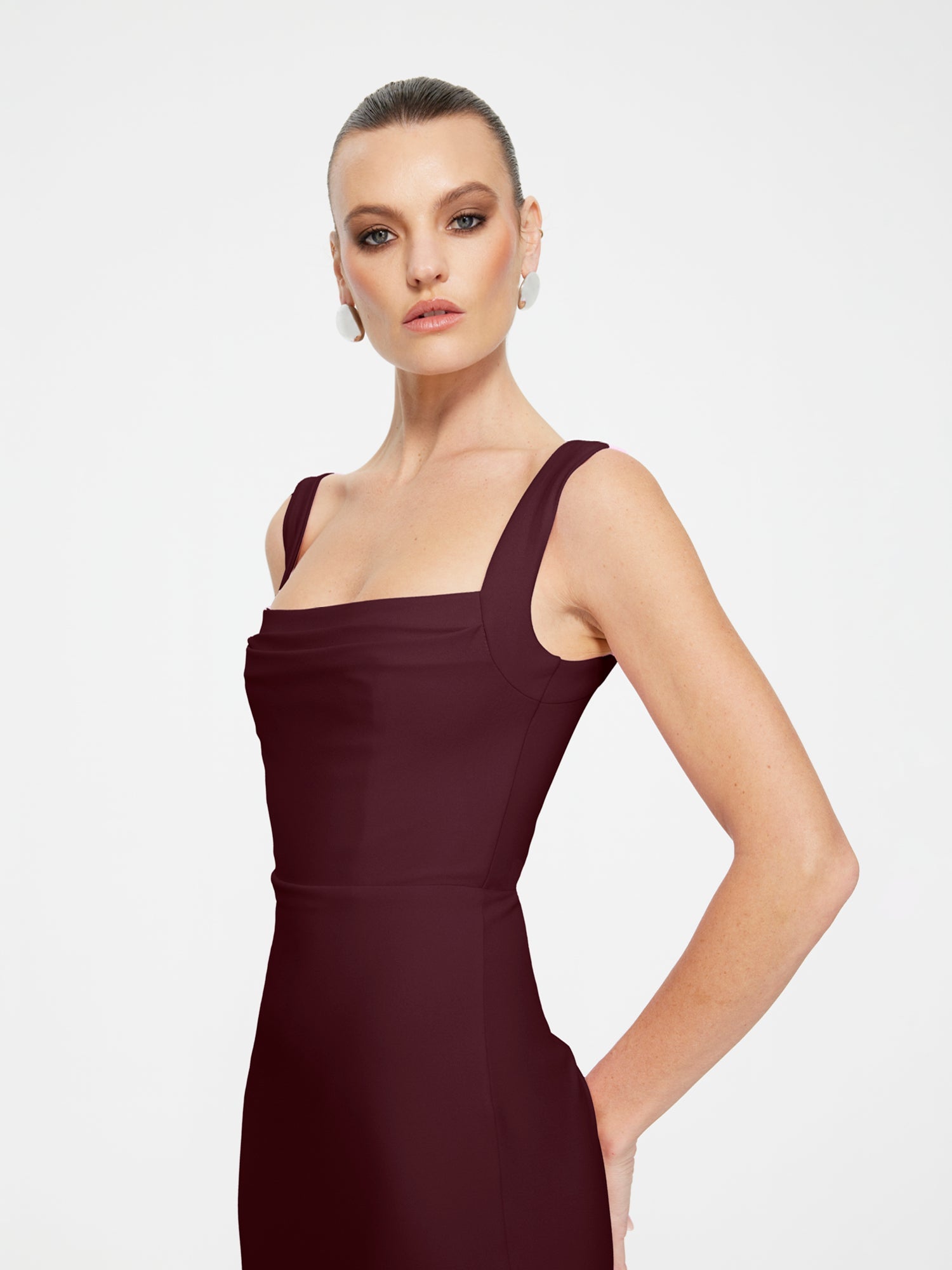 Marbella Gown - Wine - EFFIE KATS